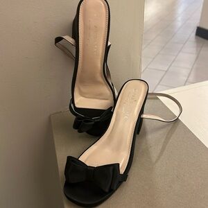 Heels Elegant Black Slingback Heels with Bow Altar’d State 7 1/2 M Like New